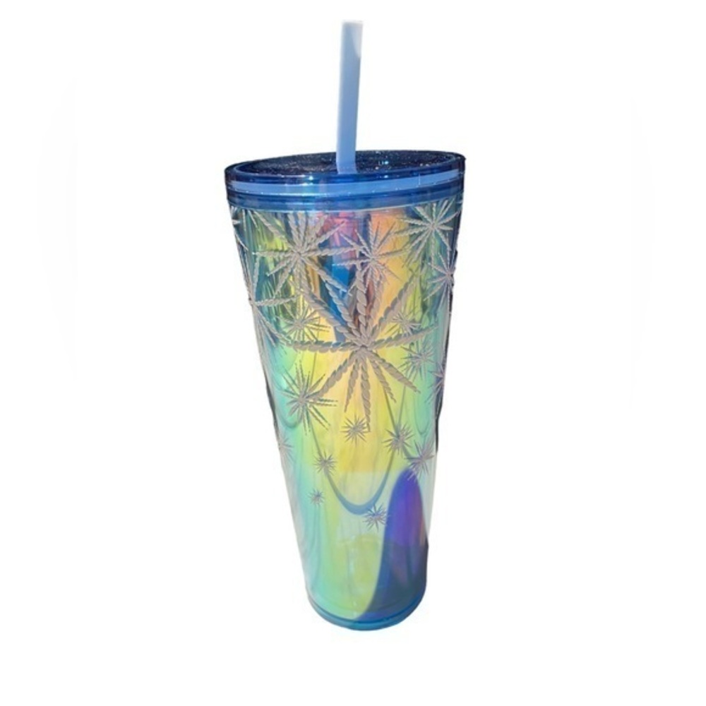 Starbucks Christmas Holiday 2023 Textured Snowflakes Blue Venti Cold Cup Tumbler